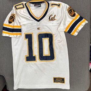 Cal Golden Bears Youth White & Navy Football Jersey - #10 - Go Bears!